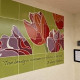 Custom Mural for A Women's Center - Tulip Tile Mural