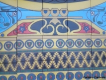 Contemporary Catalina Style Mural- Close Up3
