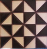 Pinwheel Brown 6x6 Modern Tile