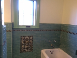 Carmel Bathroom Wall Tile with Deco Liners