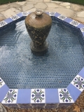 Our Sinola tile fountain and pool tiles
