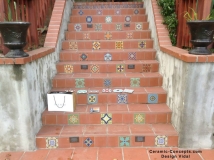 Mix & Match Stair Risers With Assorted Deco Tiles