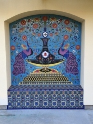 Modern Peacock Mural