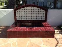 Red Field Tiles - Fountain