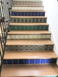 Stair Risers with Field Tiles