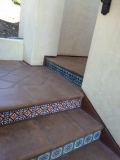 Spanish Revival Tile Stair Risers