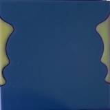 Hourglasses-blue 6x6 Modern Tile