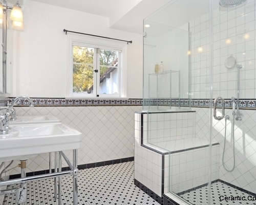 Bathroom Wall Spanish Tiles - Artichoke A