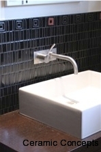 Commercial Modern Bathroom Tiles in Black