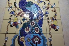 Peacock Tile Mural